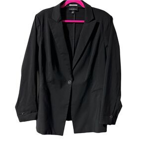 Lane Bryant The Bryant Black Blazer Women’s Size 16 Single Button NEW